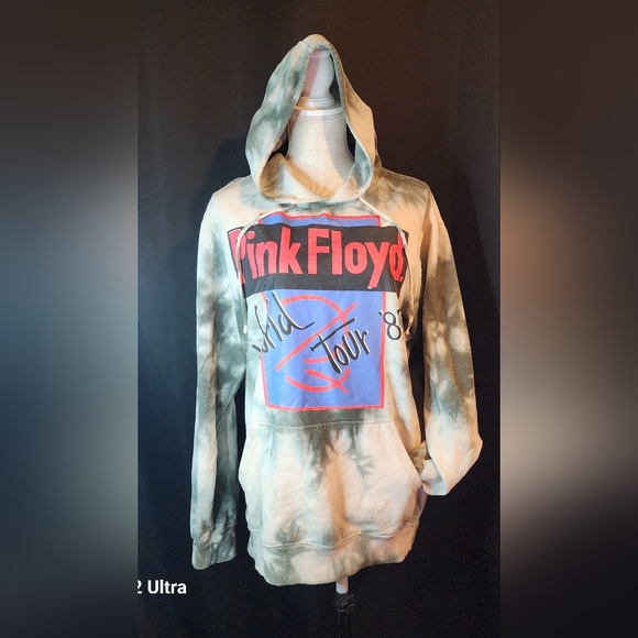 2021 Pink Floyd Gray Tie Dye Large Hoodie - Picture 1 of 2